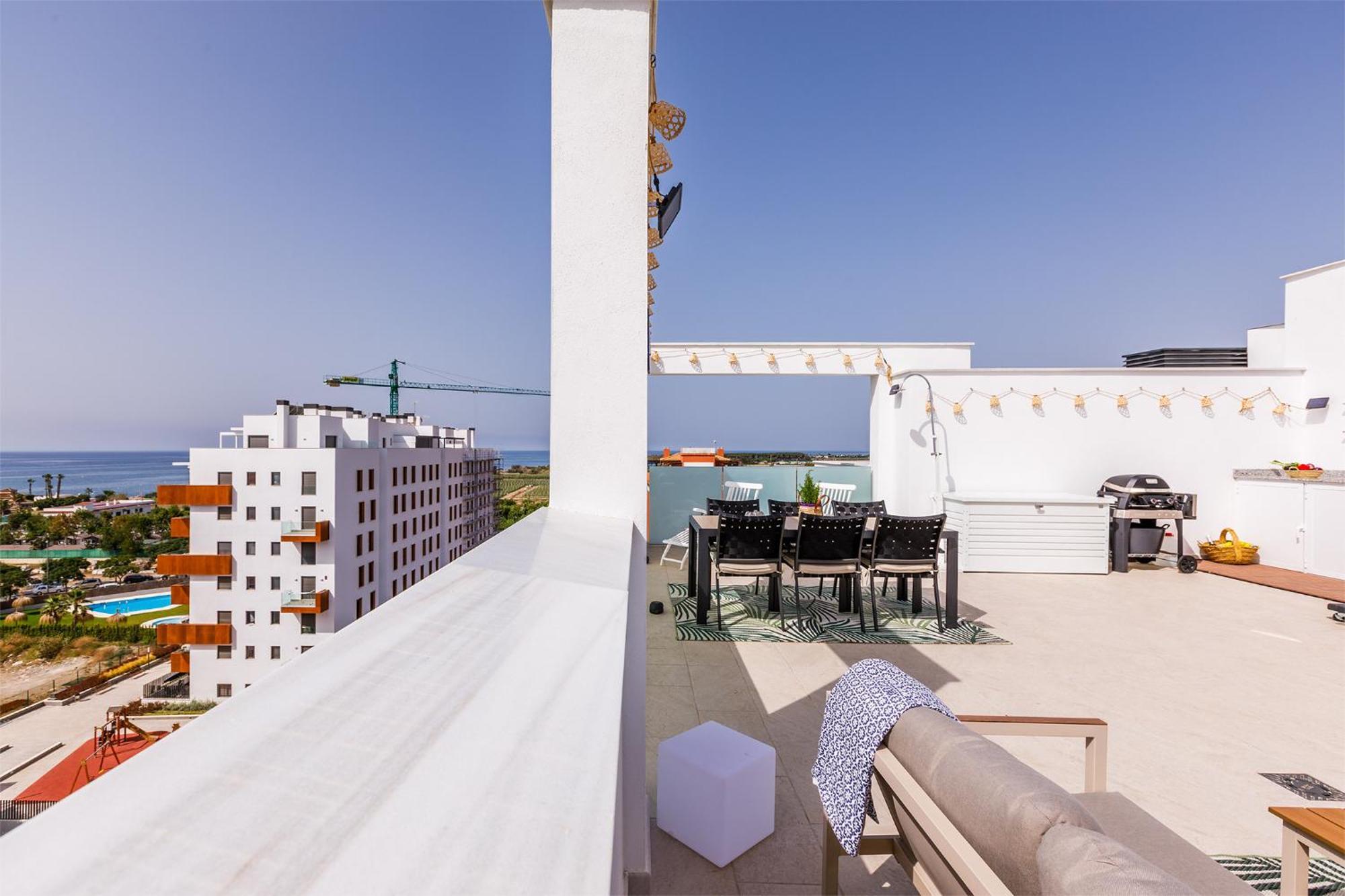 Ferienwohnung A&N Atico Vista Al Mar Torre Del Mar Exterior foto