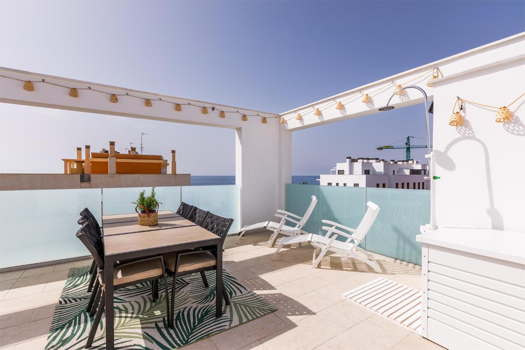 Ferienwohnung A&N Atico Vista Al Mar Torre Del Mar Exterior foto